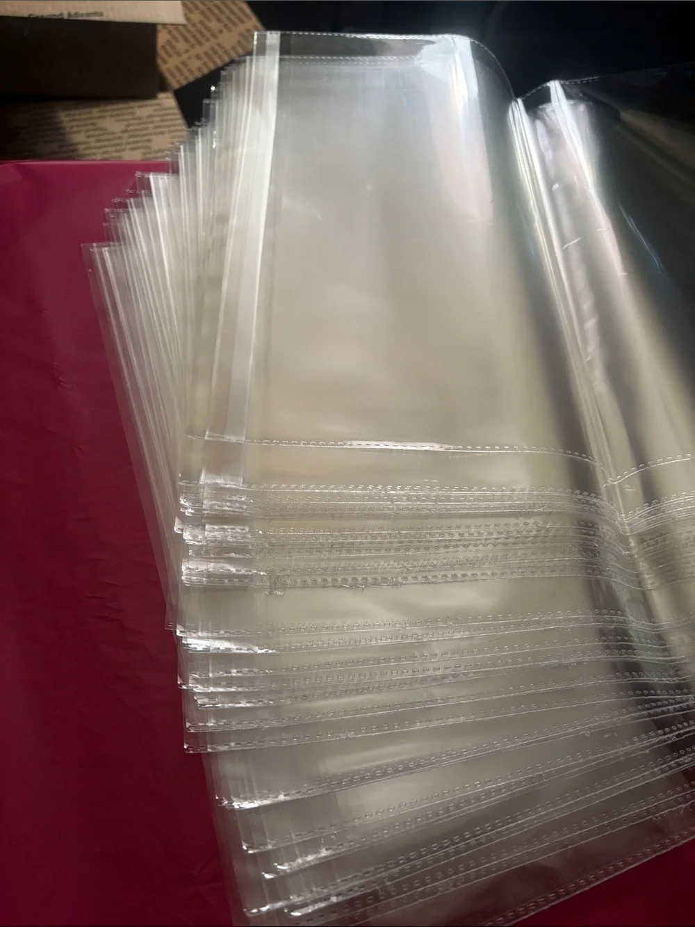 Clear Plastic Bags with Seal - Home Party Supplies 17/13 40 bags
